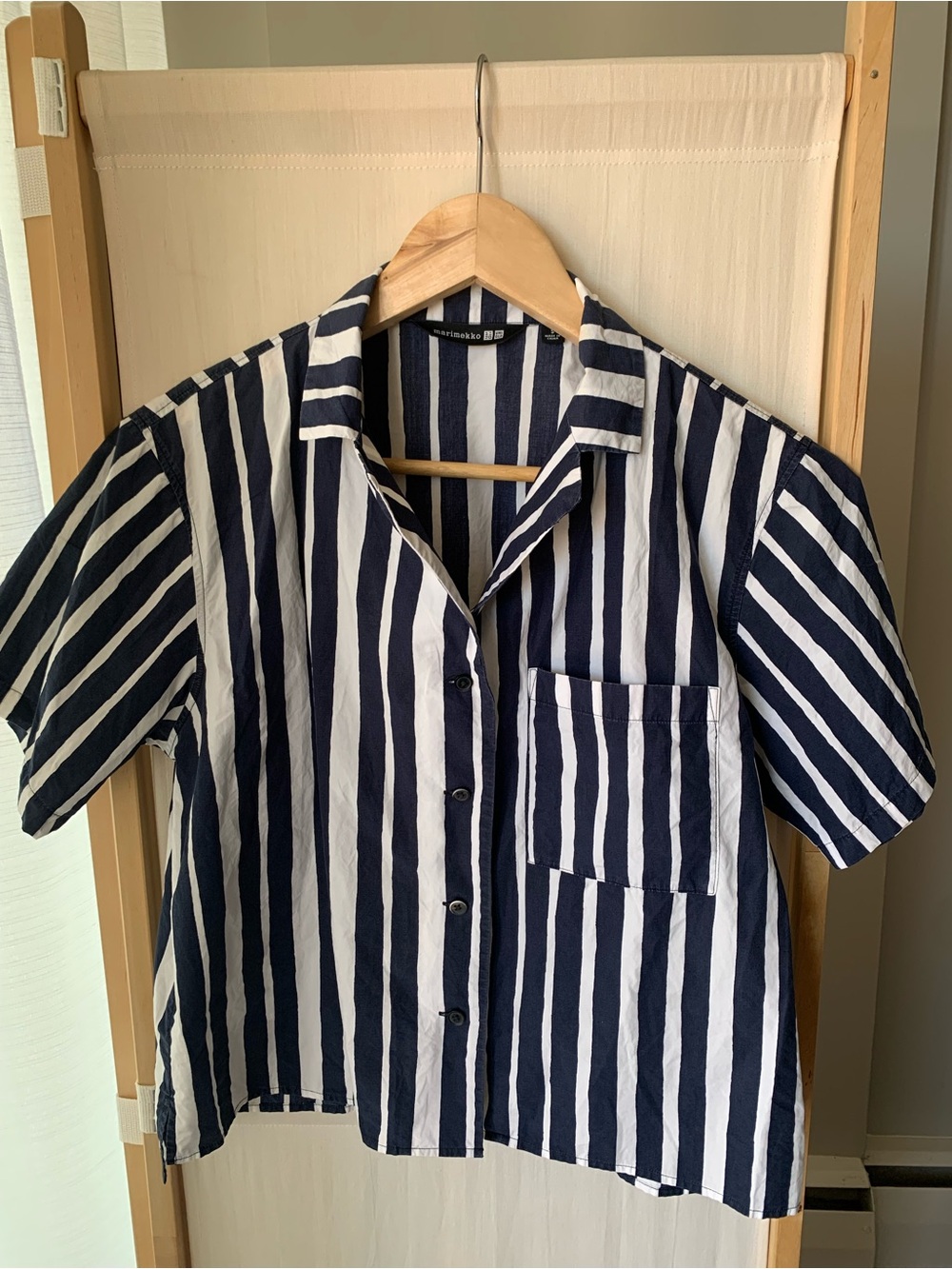 Marimekko Women’s Striped Short Sleeve Top 100% Cotton